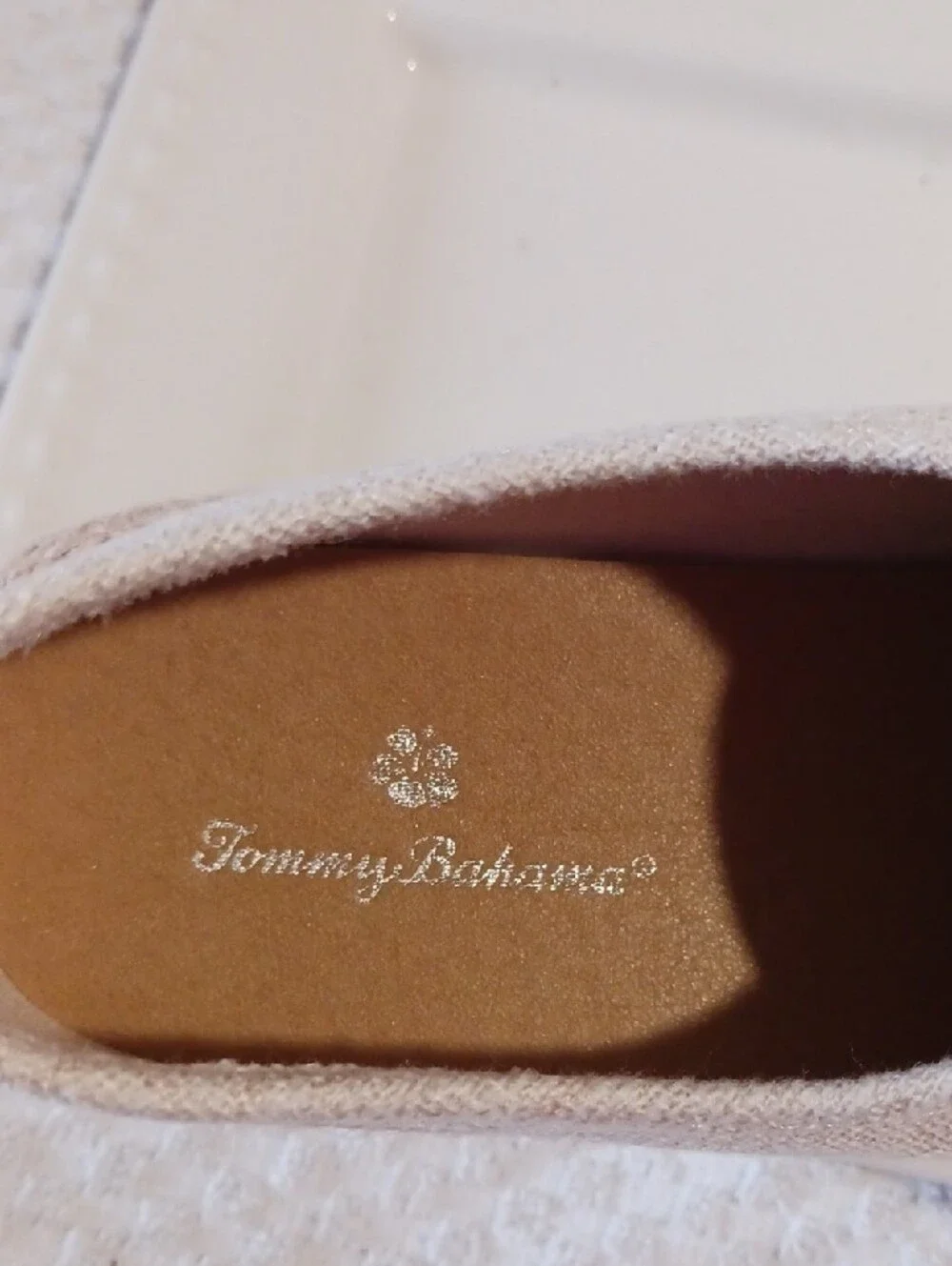 Tommy Bahama Cream Linen Espadrille Sneakers 9.5 🌴🌺🌴